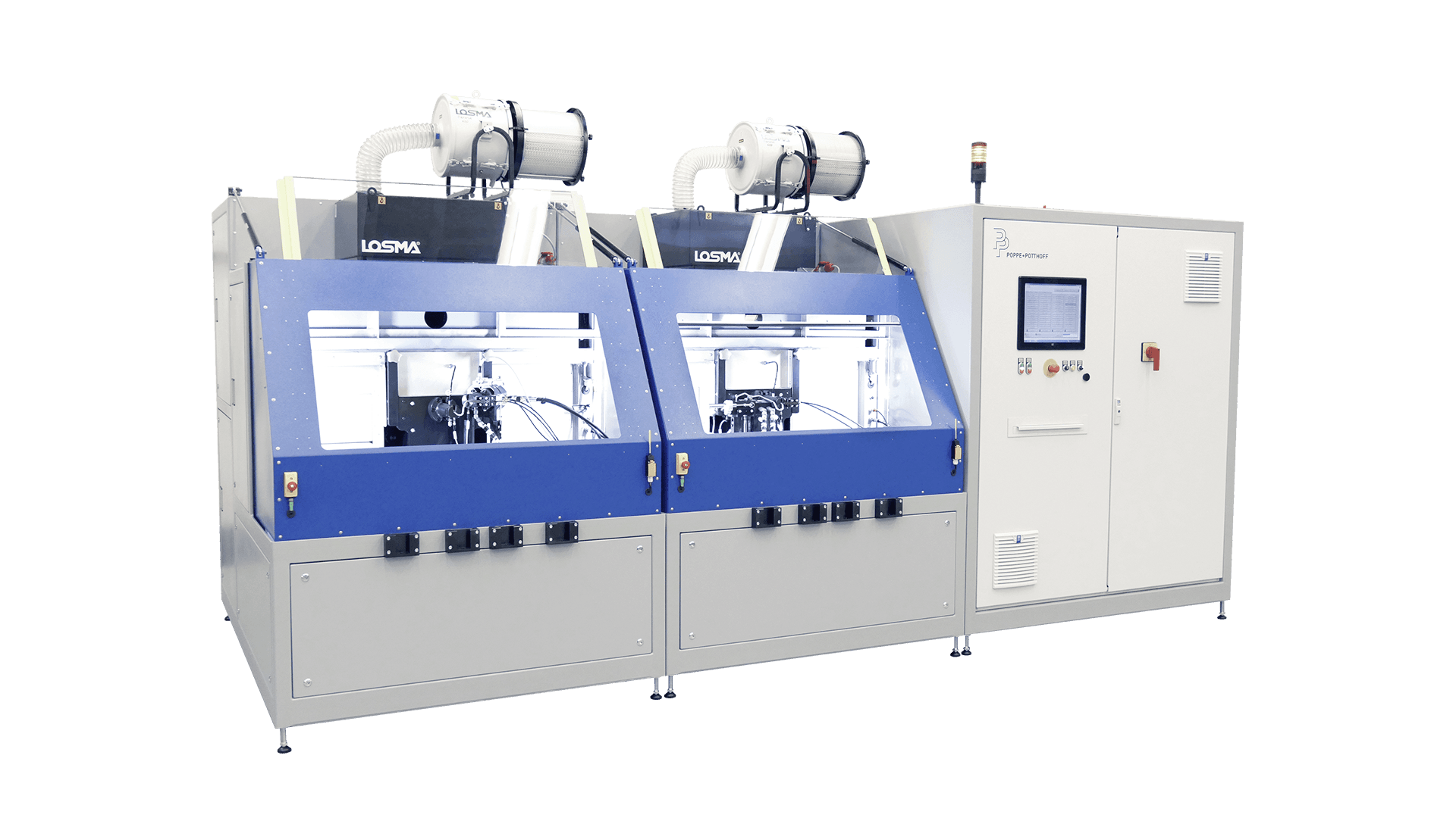 Autofrettage machine with closed chamber and injection line fixture