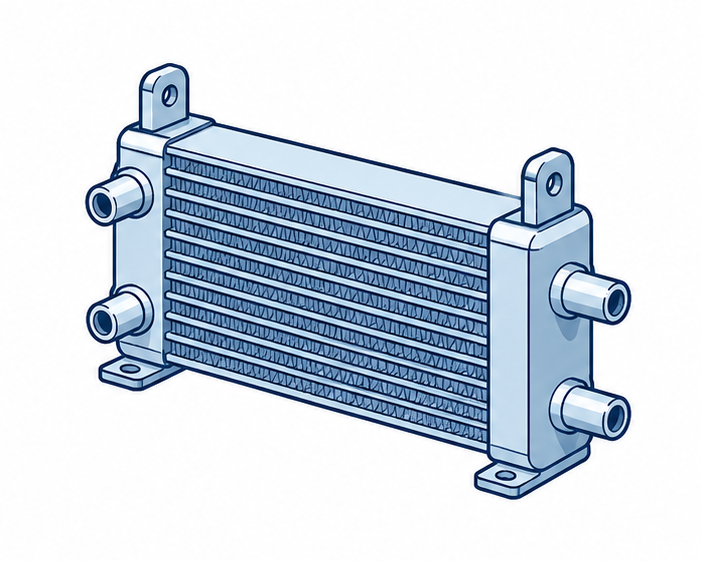 Heat exchanger for cyclic pressure and thermal management testing
