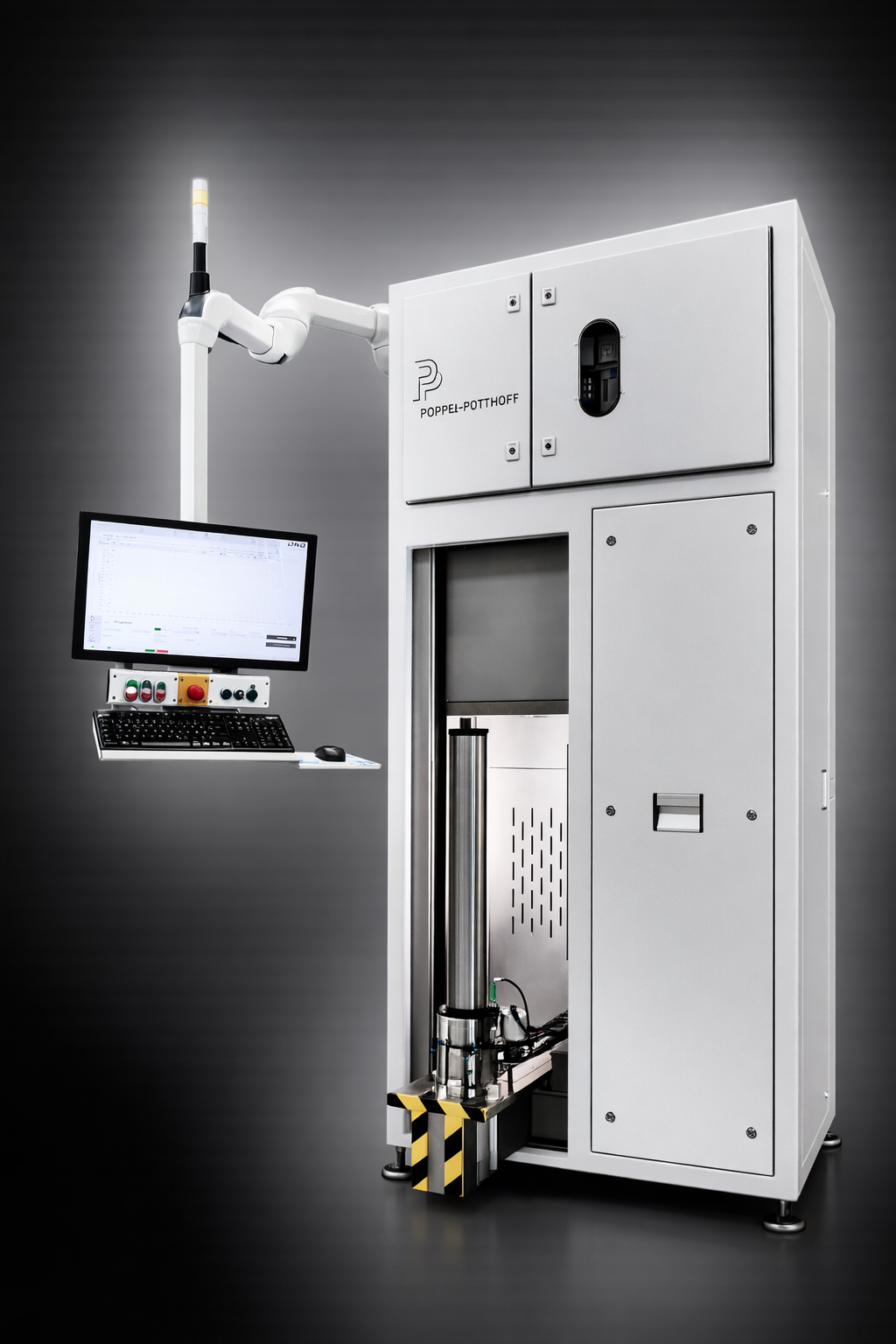 Leak test bench with fixture for tubes